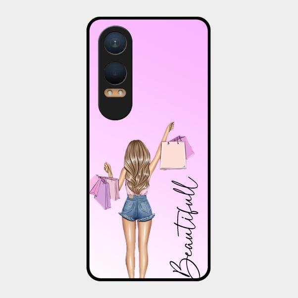 Girl With Bag Glass Case Cover For Oneplus Nord Ce 4 Lite 5G