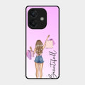 Girl With Bag Glass Case Cover For Oppo A3X 5G