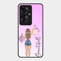 Girl With Bag Glass Case Cover For Oppo F25 Pro 5G