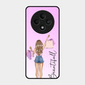 Girl With Bag Glass Case Cover For Oppo F27 5G