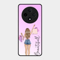 Girl With Bag Glass Case Cover For Oppo F27 Pro Plus 5G