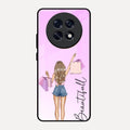 Girl With Bag Glass Case Cover For Oppo F31 Pro Plus 5G