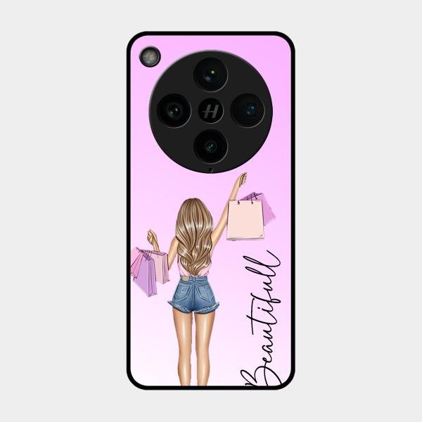 Girl With Bag Glass Case Cover For Oppo Find X8 Pro 5G