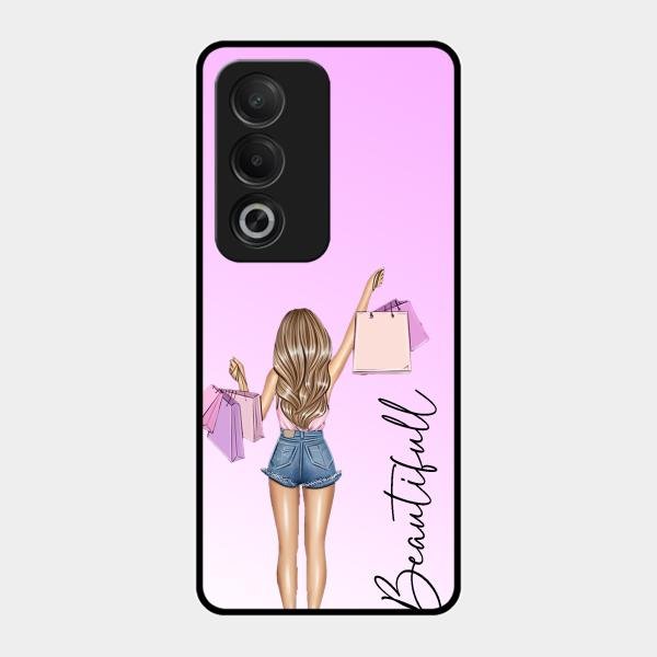 Girl With Bag Glass Case Cover For Oppo K12X 5G