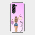 Girl With Bag Glass Case Cover For Oppo K13X 5G
