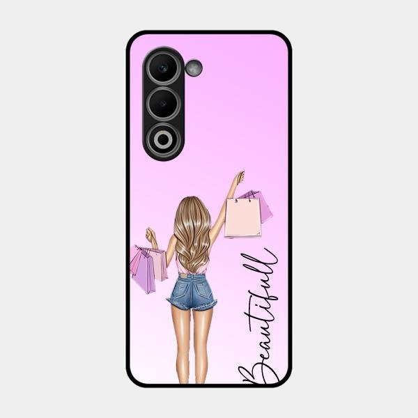 Girl With Bag Glass Case Cover For Oppo K13X 5G