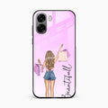 Girl With Bag Glass Case Cover For Oppo K14x 5G