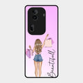 Girl With Bag Glass Case Cover For Oppo Reno 11 Pro 5G