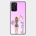 Girl With Bag Glass Case Cover For Oppo Reno 6 5G
