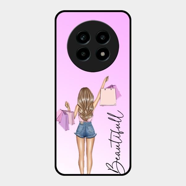 Girl With Bag Glass Case Cover For Realme 13 Pro Plus 5G