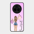 Girl With Bag Glass Case Cover For Realme 14 Pro Plus 5G