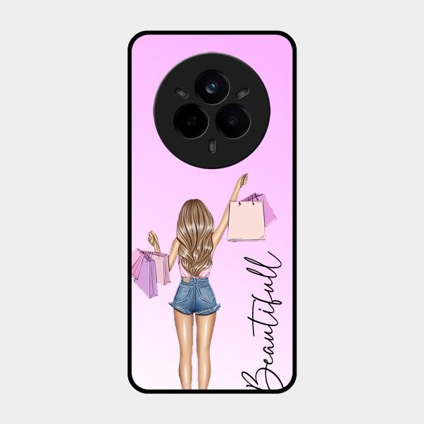 Girl With Bag Glass Case Cover For Realme 14 Pro Plus 5G