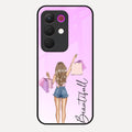 Girl With Bag Glass Case Cover For Realme 15X 5G