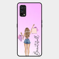 Girl With Bag Glass Case Cover For Realme 7 Pro