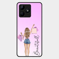 Girl With Bag Glass Case Cover For Realme C53