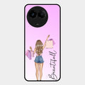 Girl With Bag Glass Case Cover For Realme C67 5G