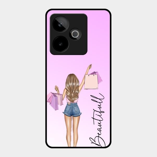 Girl With Bag Glass Case Cover For Realme Gt 7 5G