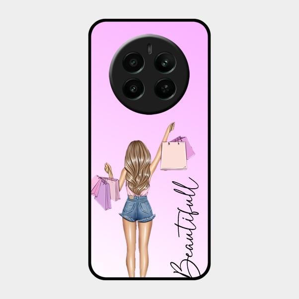 Girl With Bag Glass Case Cover For Realme P1 5G