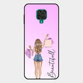Girl With Bag Glass Case Cover For Redmi Note 10 Lite