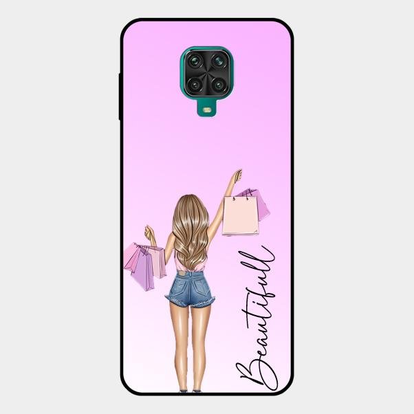 Girl With Bag Glass Case Cover For Redmi Note 10 Lite