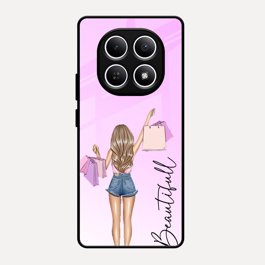 Girl With Bag Glass Case Cover For Redmi Note 15 5G