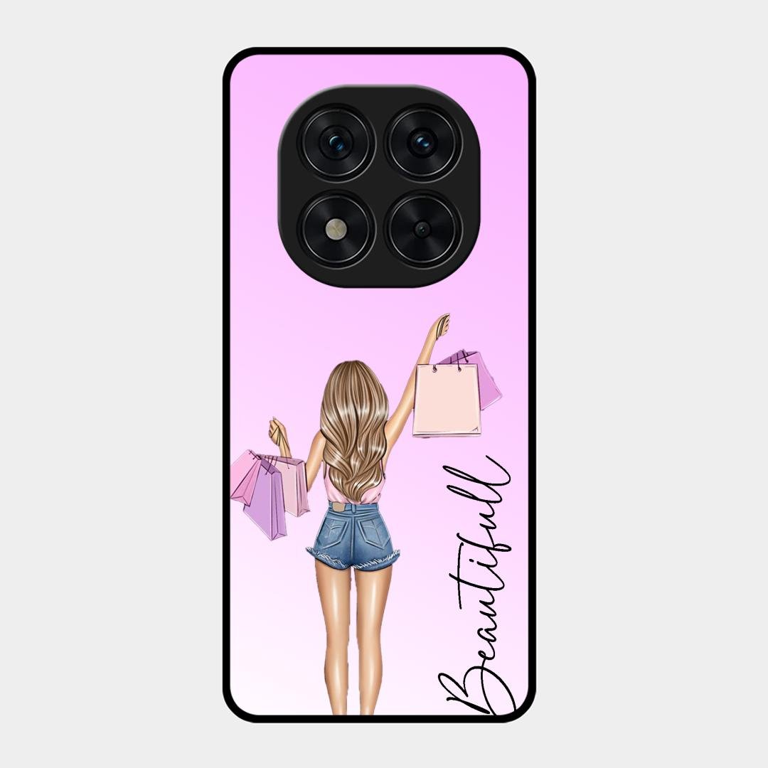 Girl With Bag Glass Case Cover For Redmi Note 15 Pro Plus 5G