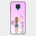 Girl With Bag Glass Case Cover For Redmi Note 9 Pro