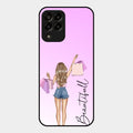 Girl With Bag Glass Case Cover For Samsung Galaxy M33 5G