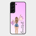 Girl With Bag Glass Case Cover For Samsung Galaxy S22 Plus 5G