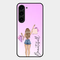 Girl With Bag Glass Case Cover For Samsung Galaxy S23 5G