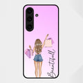 Girl With Bag Glass Case Cover For Samsung Galaxy S25 FE 5G