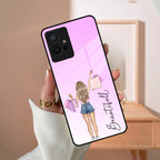 Girl With Bag Customize Name Glass Case For Vivo - ShopOnCliQ