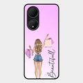 Girl With Bag Glass Case Cover For Vivo T2 5G