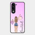 Girl With Bag Glass Case Cover For Vivo T4 Lite 5G