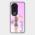 Girl With Bag Glass Case Cover For Vivo T4 Ultra 5G