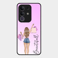 Girl With Bag Glass Case Cover For Vivo T4X 5G