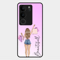 Girl With Bag Glass Case Cover For Vivo V29 Pro 5G