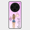 Girl With Bag Glass Case Cover For Vivo X100 5G