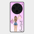 Girl With Bag Glass Case Cover For Vivo X100 Pro 5G