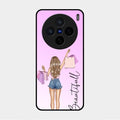 Girl With Bag Glass Case Cover For Vivo X200 5G