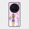 Girl With Bag Glass Case Cover For Vivo X200 Pro 5G