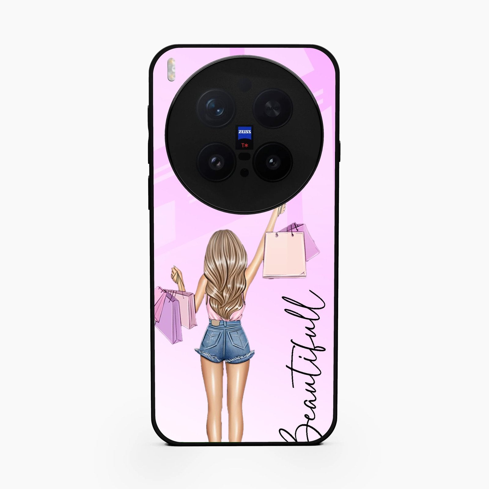 Girl With Bag Glass Case Cover For Vivo X300 Pro 5G