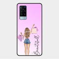 Girl With Bag Glass Case Cover For Vivo X60 5G