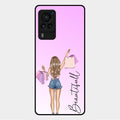 Girl With Bag Glass Case Cover For Vivo X60 Pro 5G