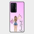 Girl With Bag Glass Case Cover For Vivo X70 Pro 5G