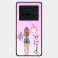 Girl With Bag Glass Case Cover For Vivo X80 5G