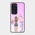 Girl With Bag Glass Case Cover For Vivo Y29 5G