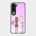 Girl With Bag Glass Case Cover For Vivo Y300 5G