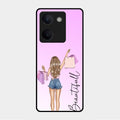 Girl With Bag Glass Case Cover For Vivo Y300 Plus 5G