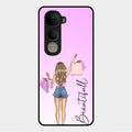 Girl With Bag Glass Case Cover For Vivo Y400 5G